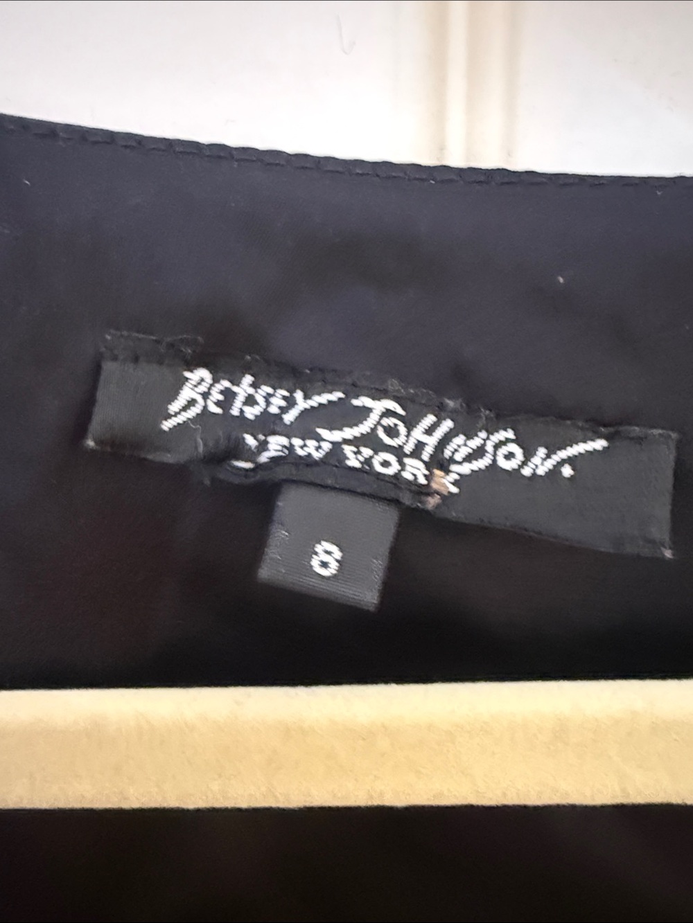 Betsey Johnson Black Mini Dress with Flutter Sleeves - Picture 2 of 6